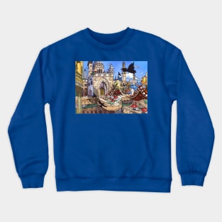 Balcony Of Princess Jasmine Crewneck Sweatshirt